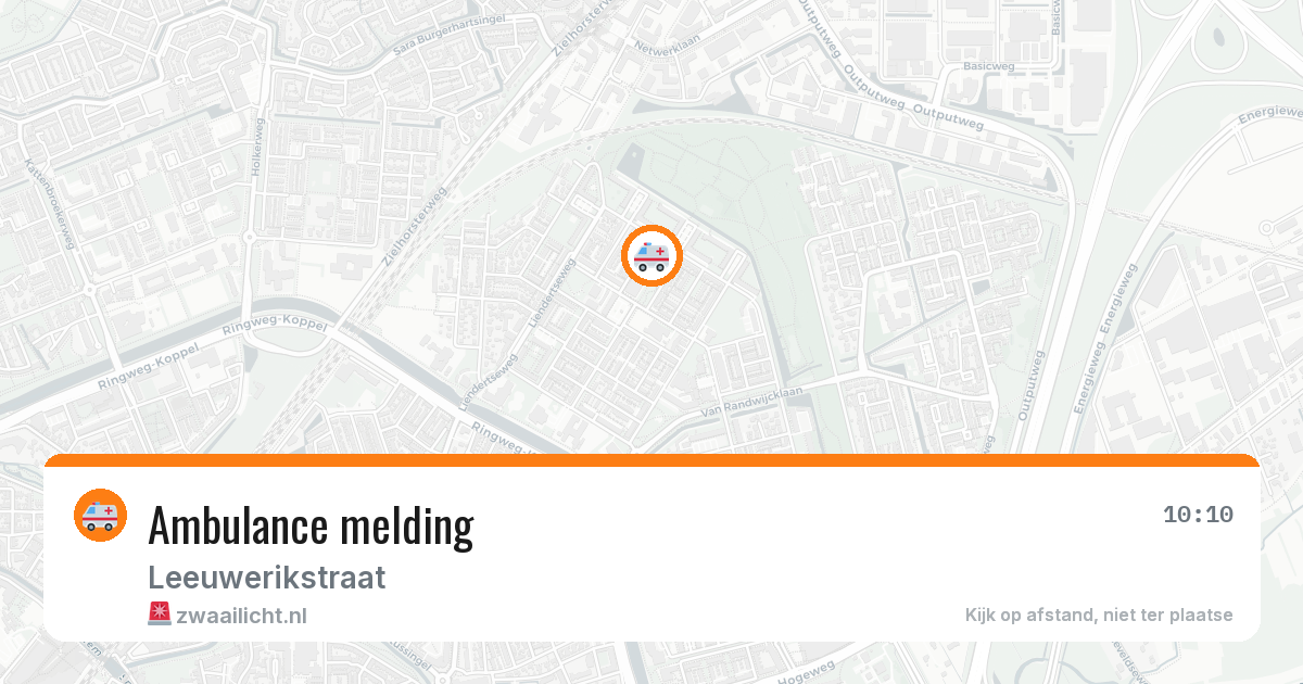 Ambulance melding — 31 mei 2026