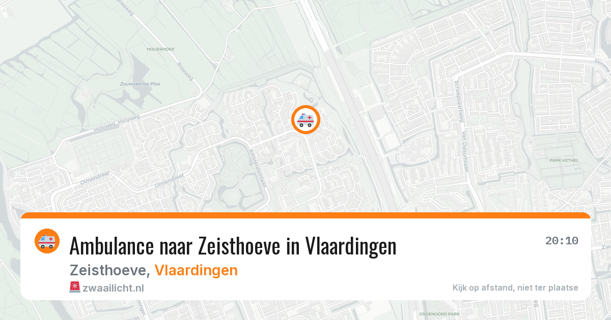 Ambulance naar Zeisthoeve in Vlaardingen — 28 mrt 2026