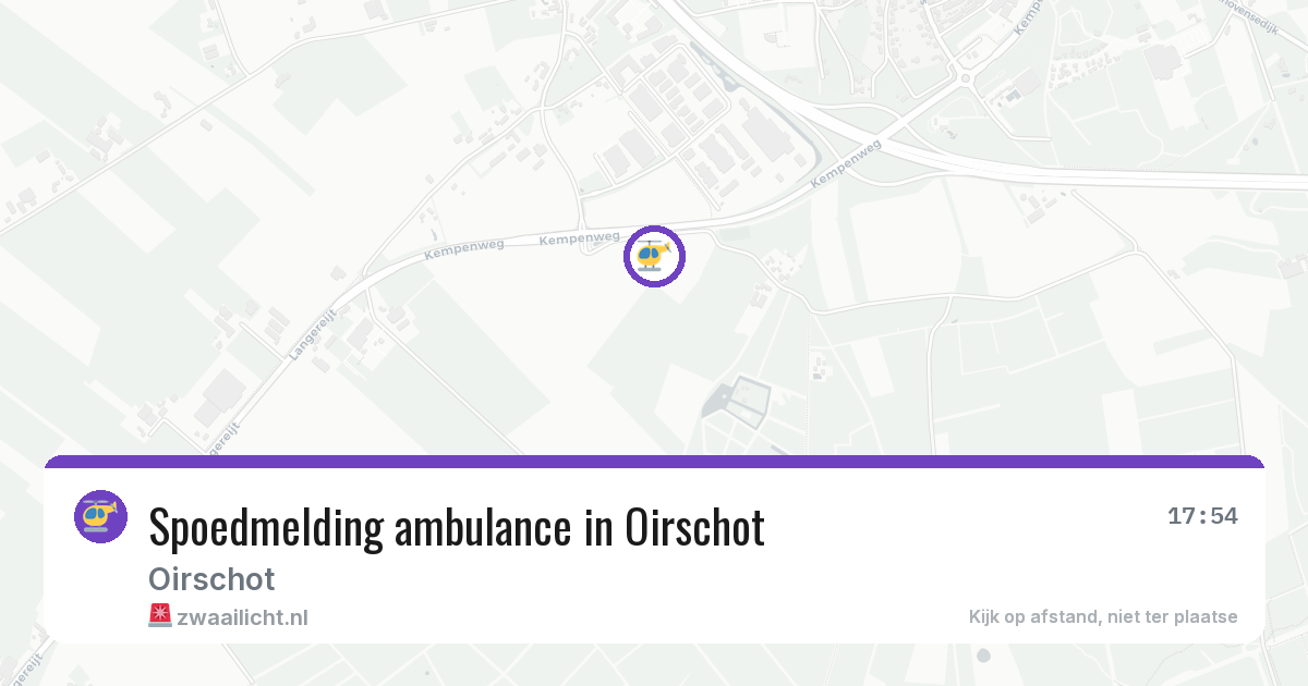 Spoedmelding ambulance in Oirschot — 1 aug 2026