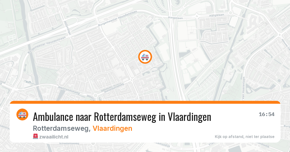 Ambulance naar Rotterdamseweg in Vlaardingen — 22 jun 2026