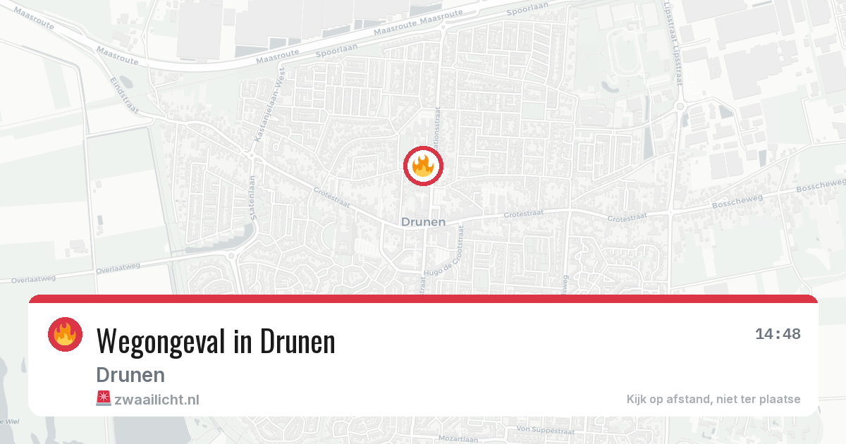 Wegongeval in Drunen — 21 mrt 2026