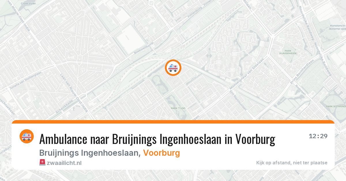 Ambulance naar Bruijnings Ingenhoeslaan in Voorburg — 1 jun 2026
