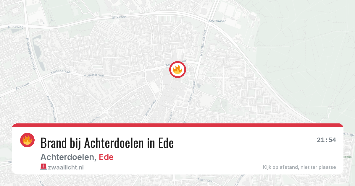 Brand bij Achterdoelen in Ede — 22 jul 2026