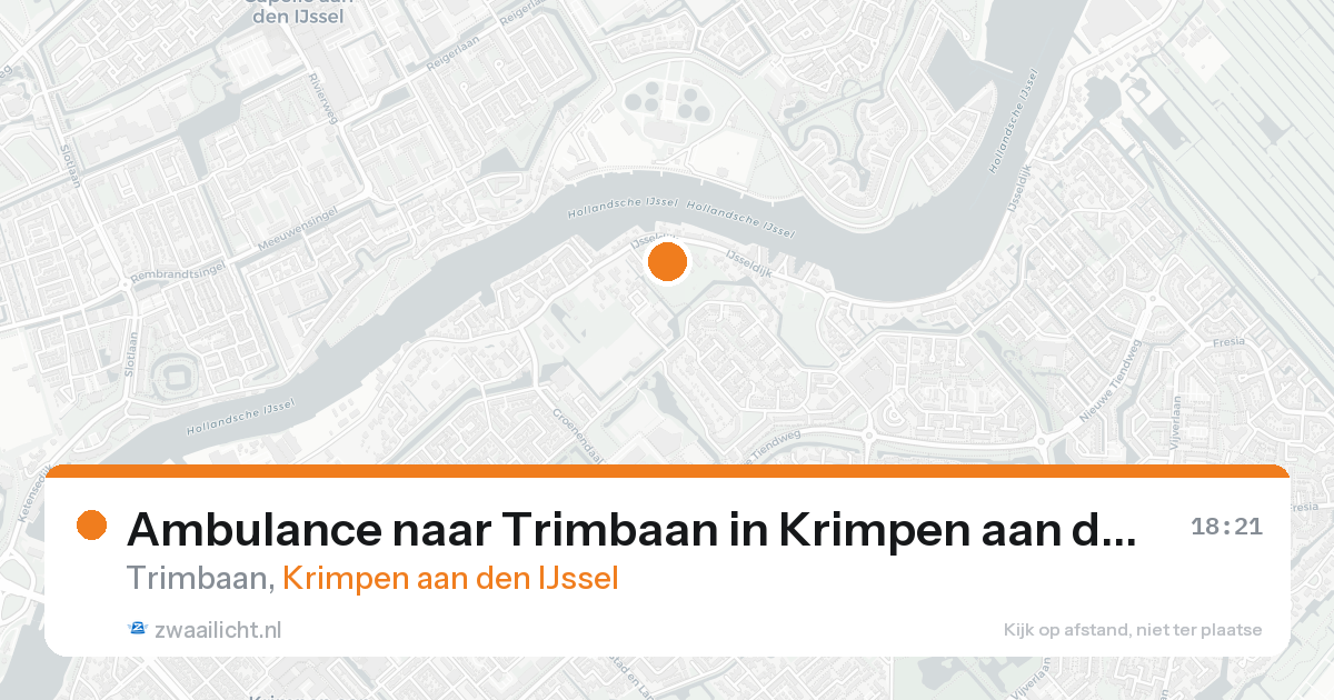 Ambulance naar Trimbaan in Krimpen aan den IJssel — 15 jul 2026