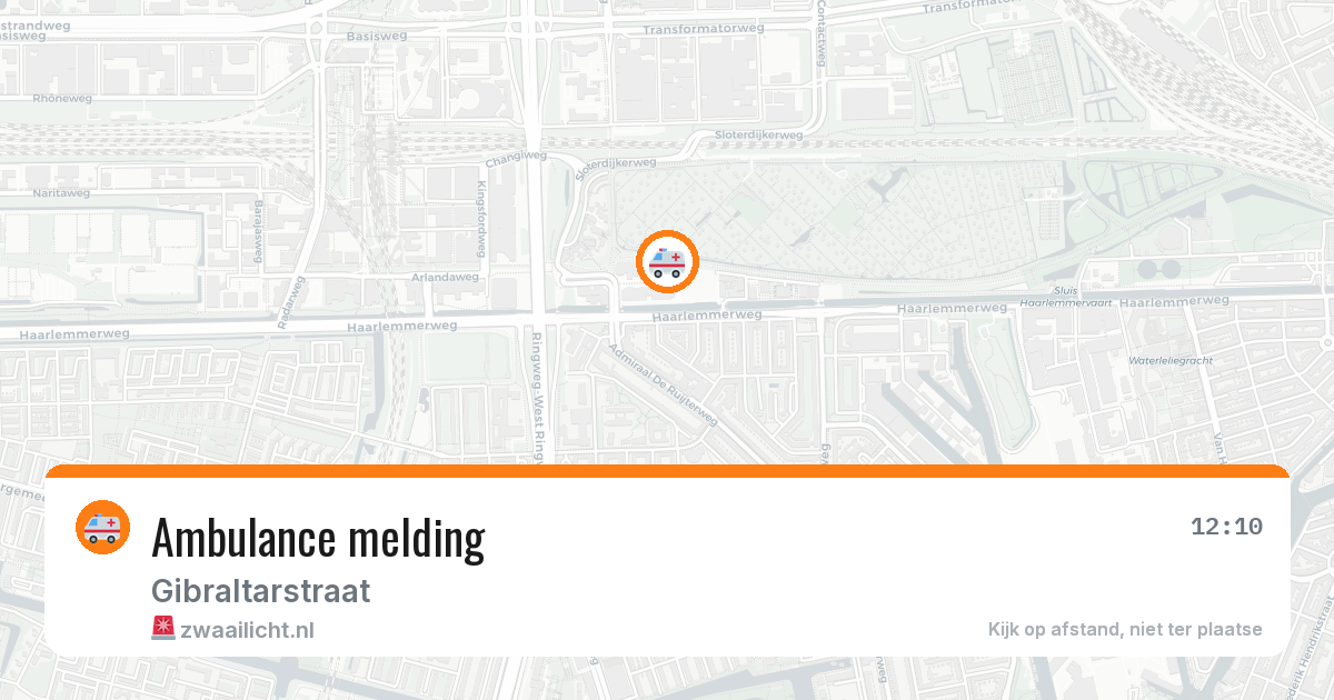 Ambulance melding — 6 mei 2026