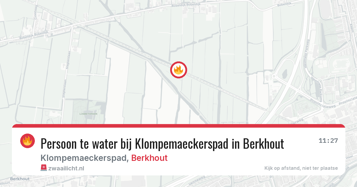 Persoon te water bij Klompemaeckerspad in Berkhout — 20 jul 2026