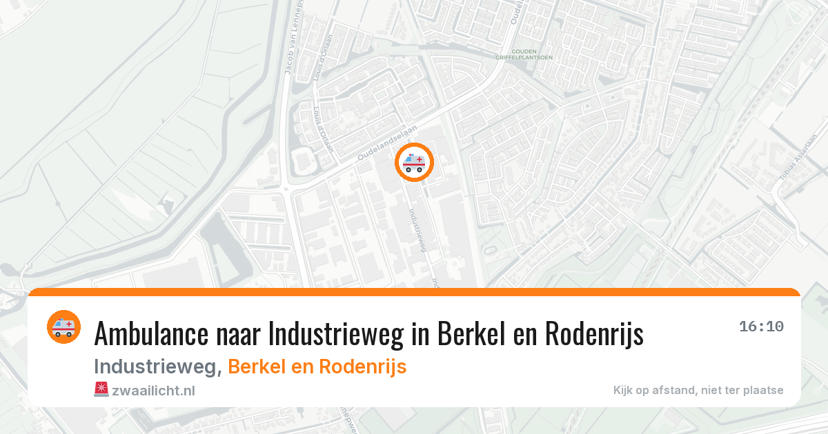 Ambulance naar Industrieweg in Berkel en Rodenrijs — 10 aug 2026