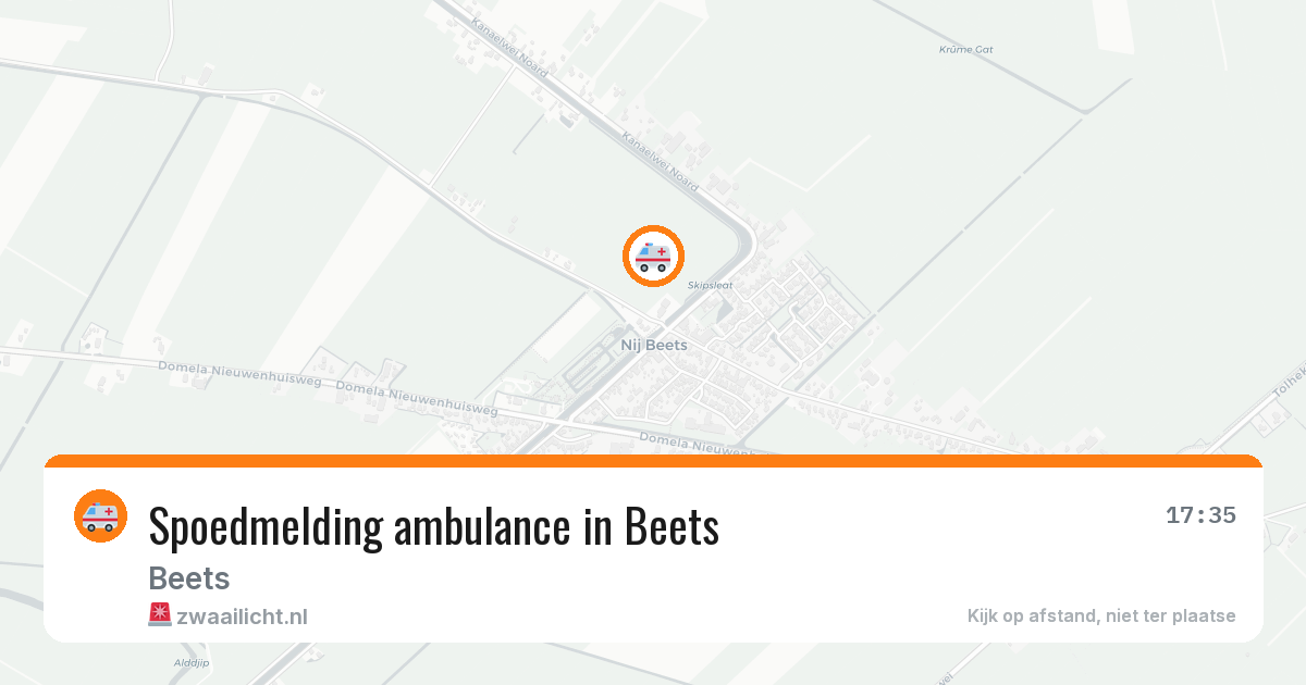 Spoedmelding ambulance in Beets — 5 mrt 2026
