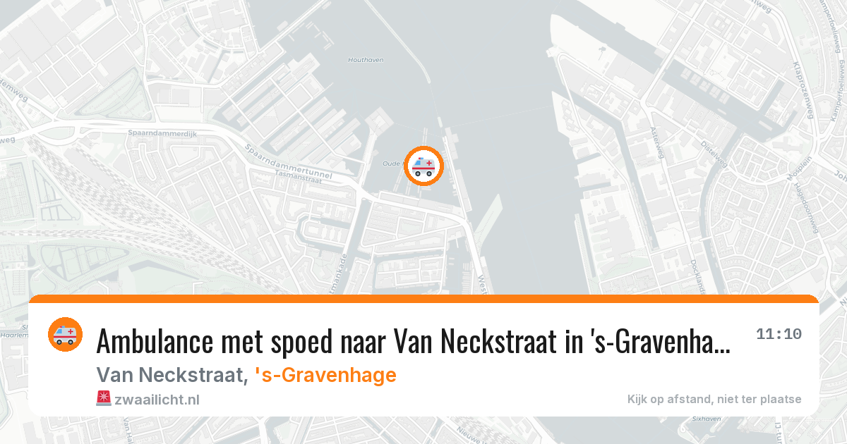 Ambulance met spoed naar Van Neckstraat in 's-Gravenhage — 9 feb 2026
