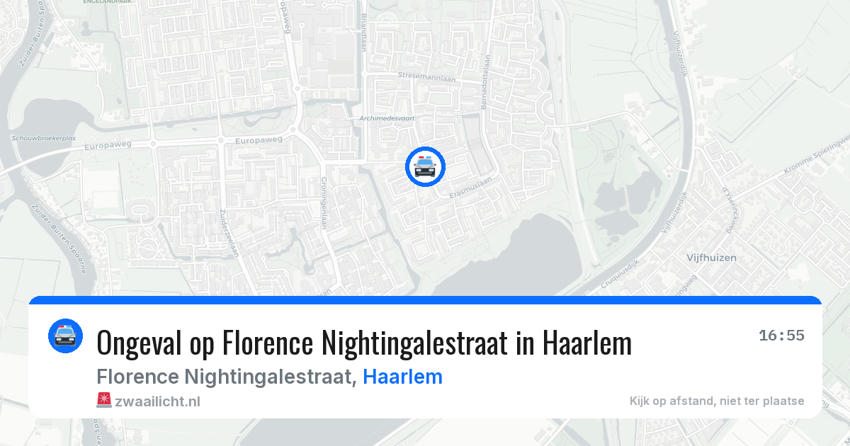 Ongeval op Florence Nightingalestraat in Haarlem — 17 mrt 2026