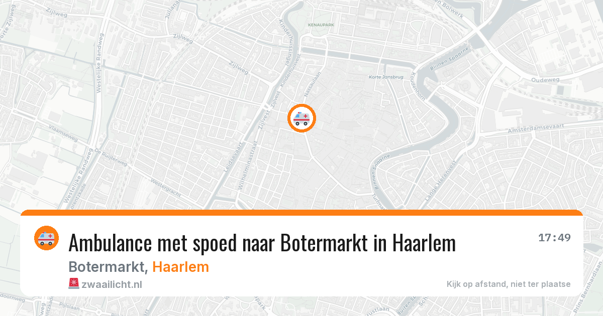 Ambulance met spoed naar Botermarkt in Haarlem — 27 apr 2026