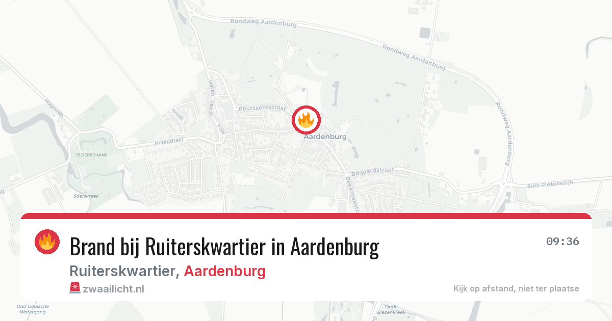 Brand bij Ruiterskwartier in Aardenburg — 26 jun 2026