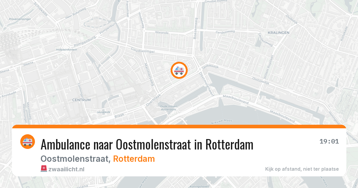 Ambulance naar Oostmolenstraat in Rotterdam — 7 apr 2026