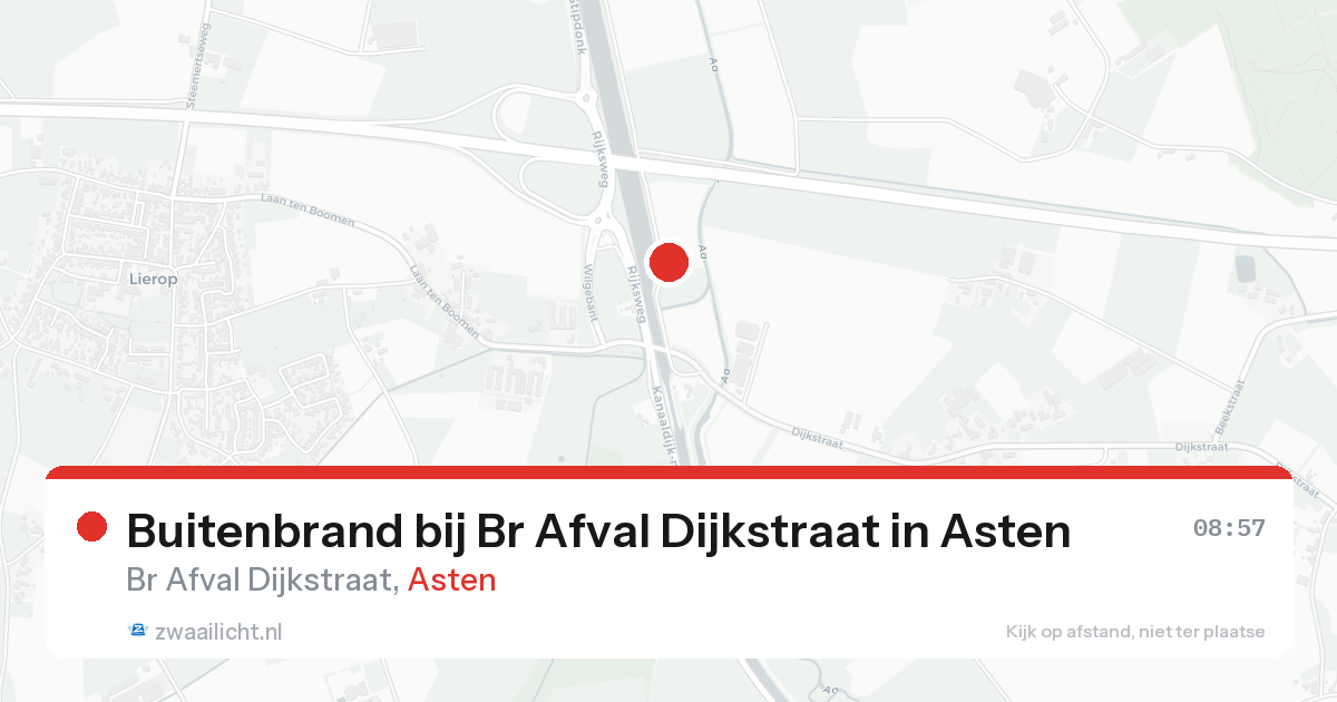 Buitenbrand bij Br Afval Dijkstraat in Asten — 7 feb 2026