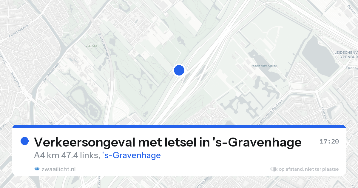 Verkeersongeval met letsel in 's-Gravenhage — 18 aug 2026