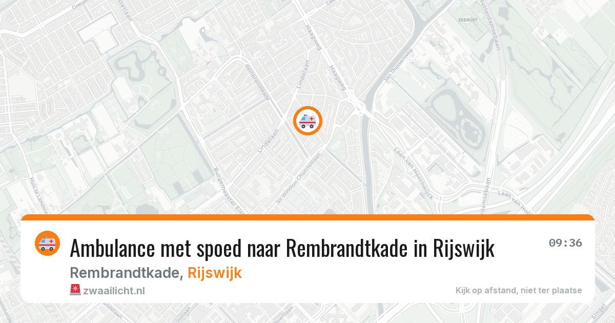 Ambulance met spoed naar Rembrandtkade in Rijswijk — 3 mei 2026