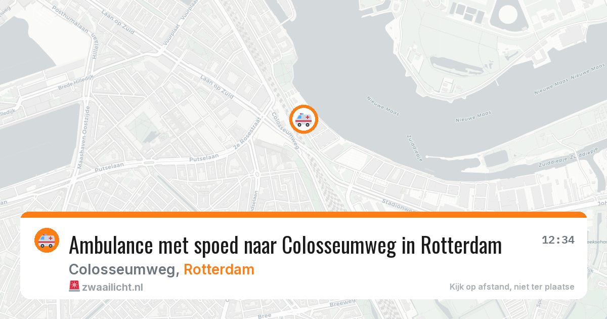 Ambulance met spoed naar Colosseumweg in Rotterdam — 17 mrt 2026