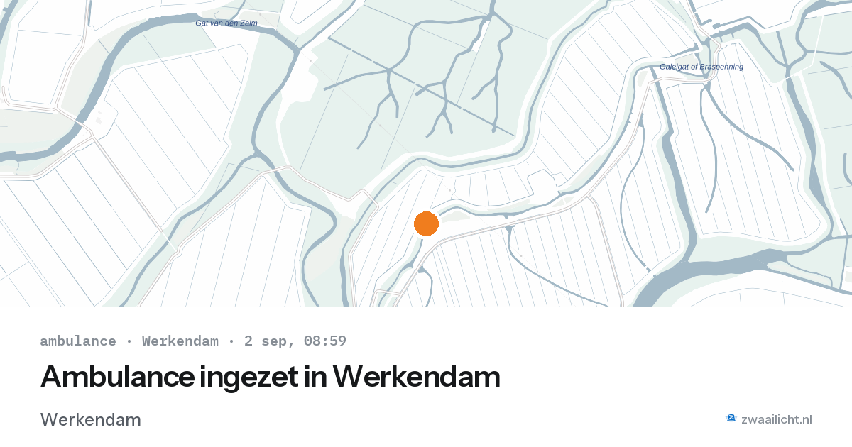 Ambulance ingezet in Werkendam — 2 sep 2026
