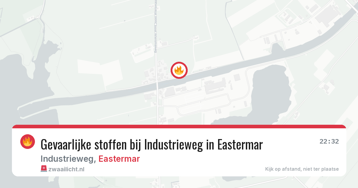Gevaarlijke stoffen bij Industrieweg in Eastermar — 20 mei 2026
