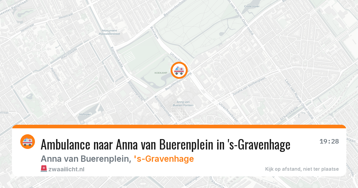 Ambulance naar Anna van Buerenplein in 's-Gravenhage — 26 jan 2026