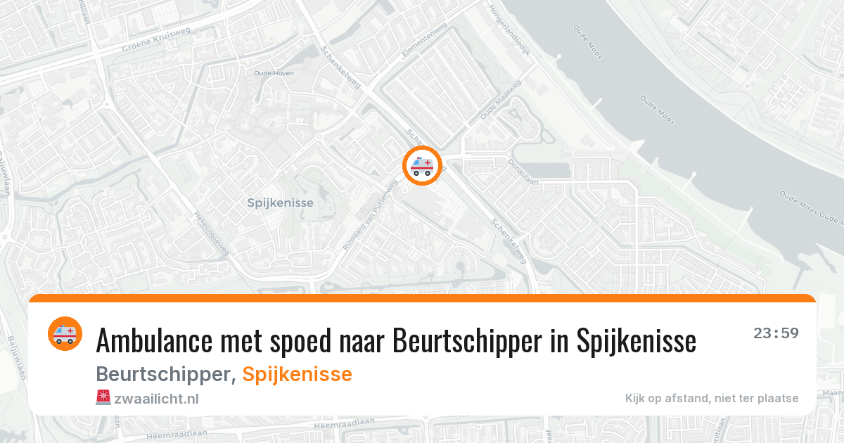 Ambulance met spoed naar Beurtschipper in Spijkenisse — 21 jul 2026