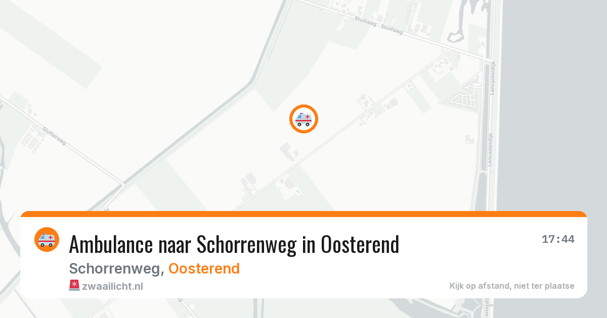 Ambulance naar Schorrenweg in Oosterend — 22 mei 2026
