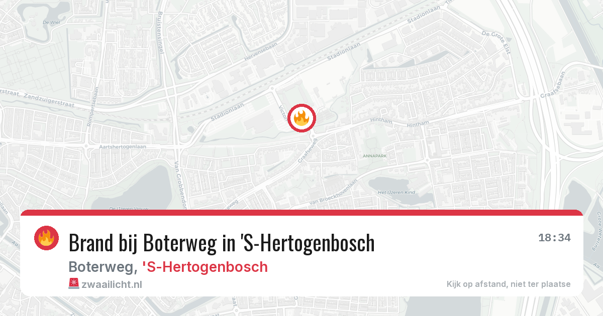 Brand bij Boterweg in 'S-Hertogenbosch — 30 apr 2026
