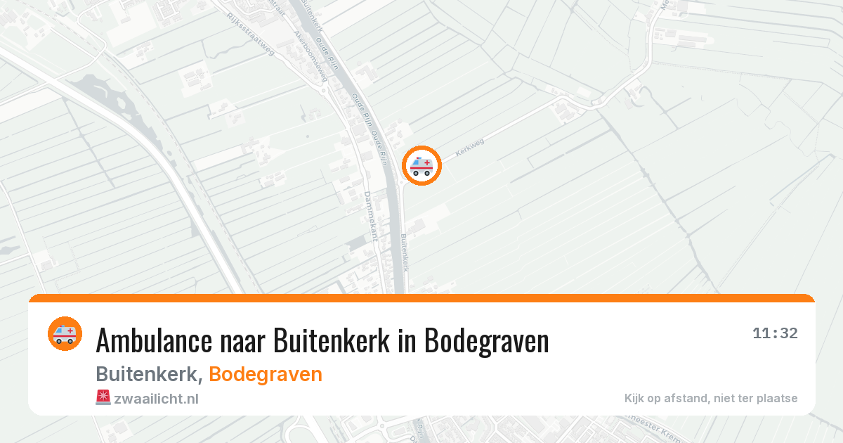 Ambulance naar Buitenkerk in Bodegraven — 28 jul 2026