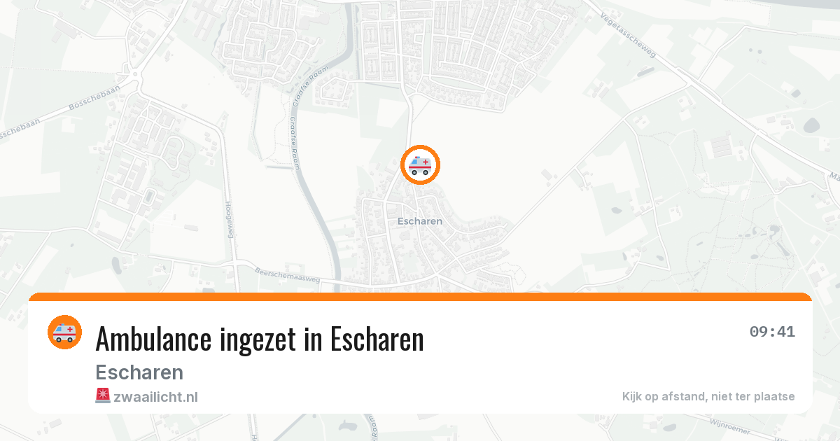 Ambulance ingezet in Escharen — 14 mrt 2026