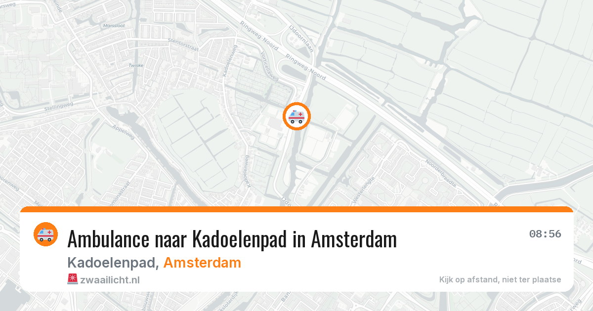Ambulance naar Kadoelenpad in Amsterdam — 25 mei 2026