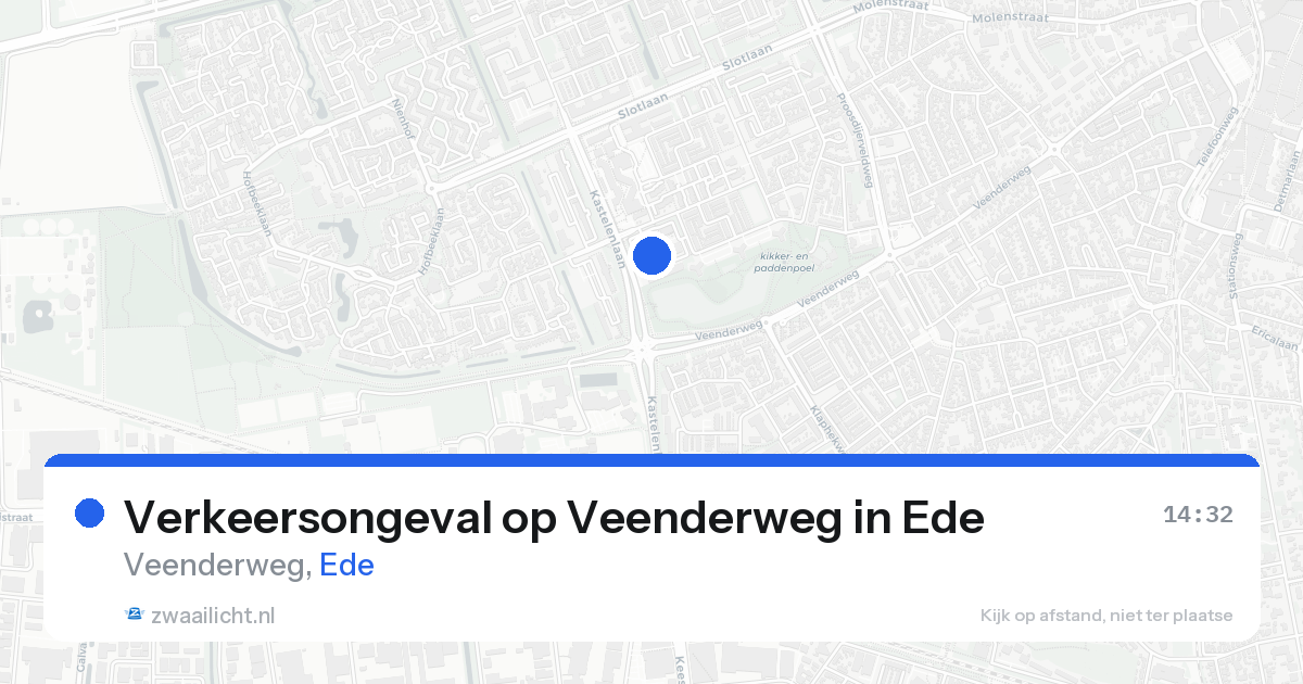 Verkeersongeval op Veenderweg in Ede — 22 jun 2026