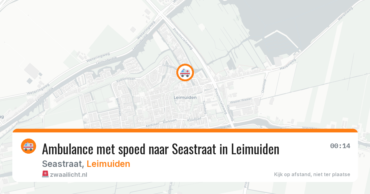 Ambulance met spoed naar Seastraat in Leimuiden — 11 jun 2026