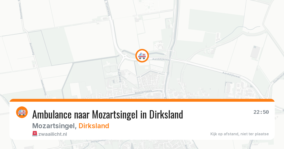 Ambulance naar Mozartsingel in Dirksland — 25 apr 2026