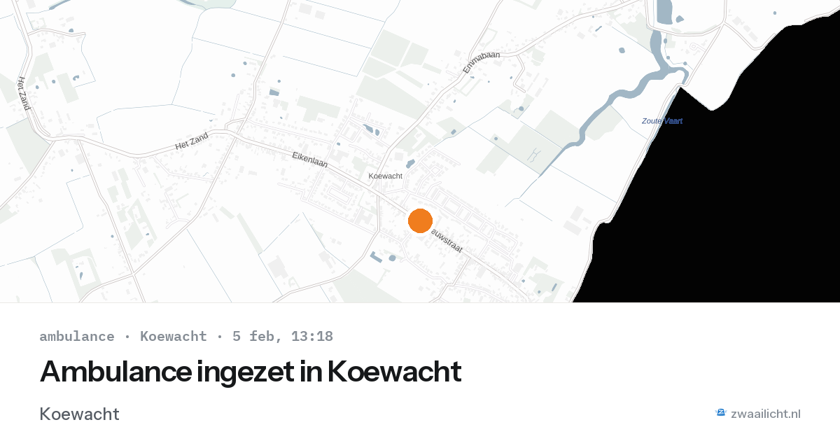 Ambulance ingezet in Koewacht — 5 feb 2026