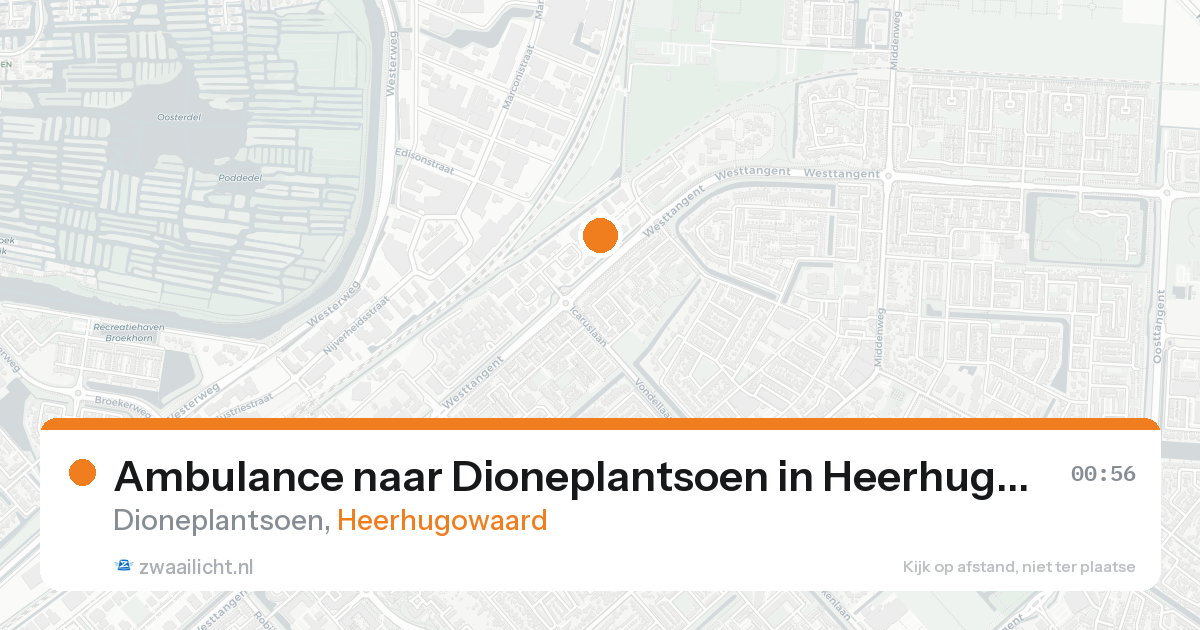 Ambulance naar Dioneplantsoen in Heerhugowaard — 25 aug 2026