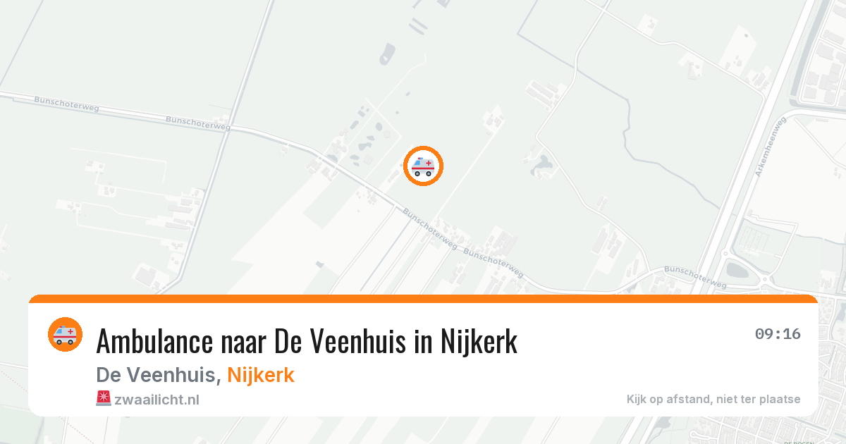 Ambulance naar De Veenhuis in Nijkerk — 11 jul 2026