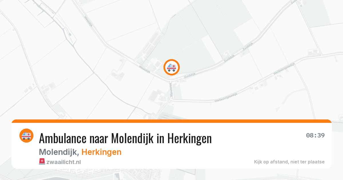 Ambulance naar Molendijk in Herkingen — 21 mrt 2026