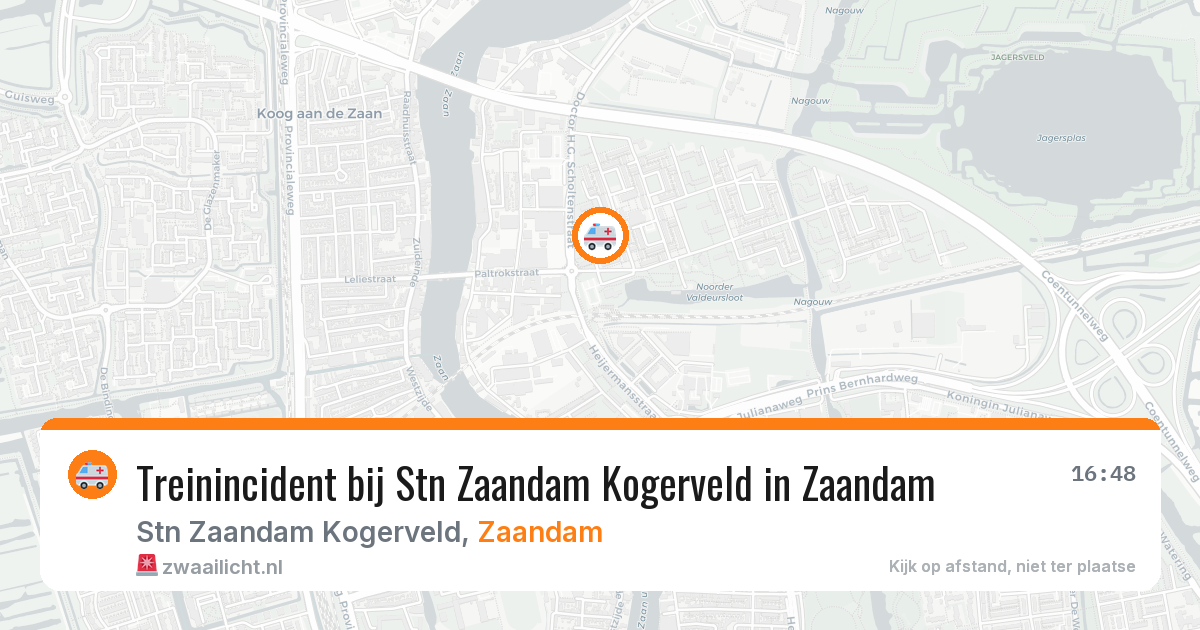 Treinincident bij Stn Zaandam Kogerveld in Zaandam — 23 jul 2026