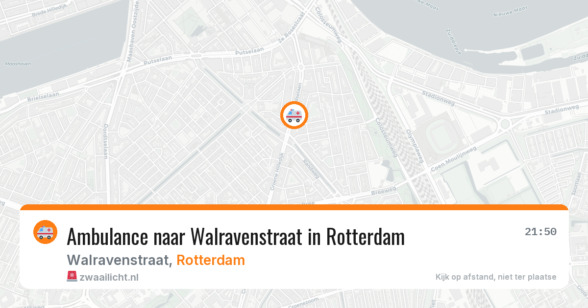 Ambulance naar Walravenstraat in Rotterdam — 18 jul 2026