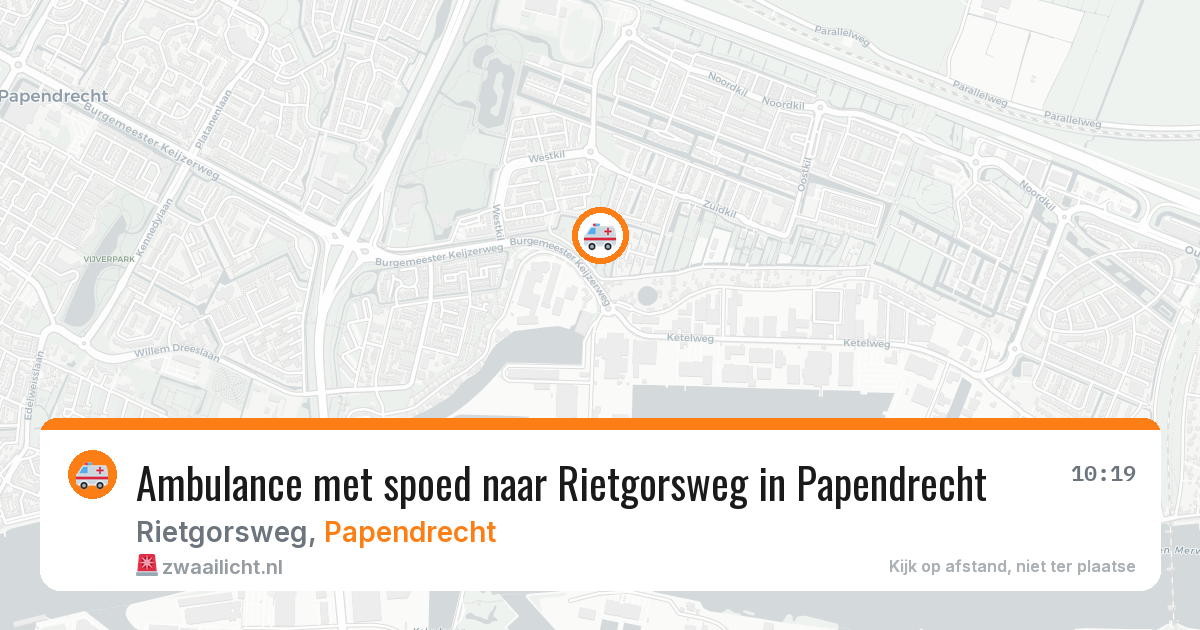 Ambulance met spoed naar Rietgorsweg in Papendrecht — 28 jan 2026