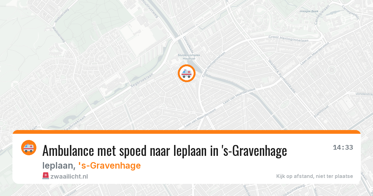 Ambulance met spoed naar Ieplaan in 's-Gravenhage — 21 mei 2026