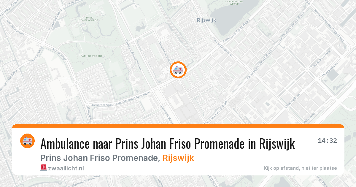 Ambulance naar Prins Johan Friso Promenade in Rijswijk — 28 jul 2026