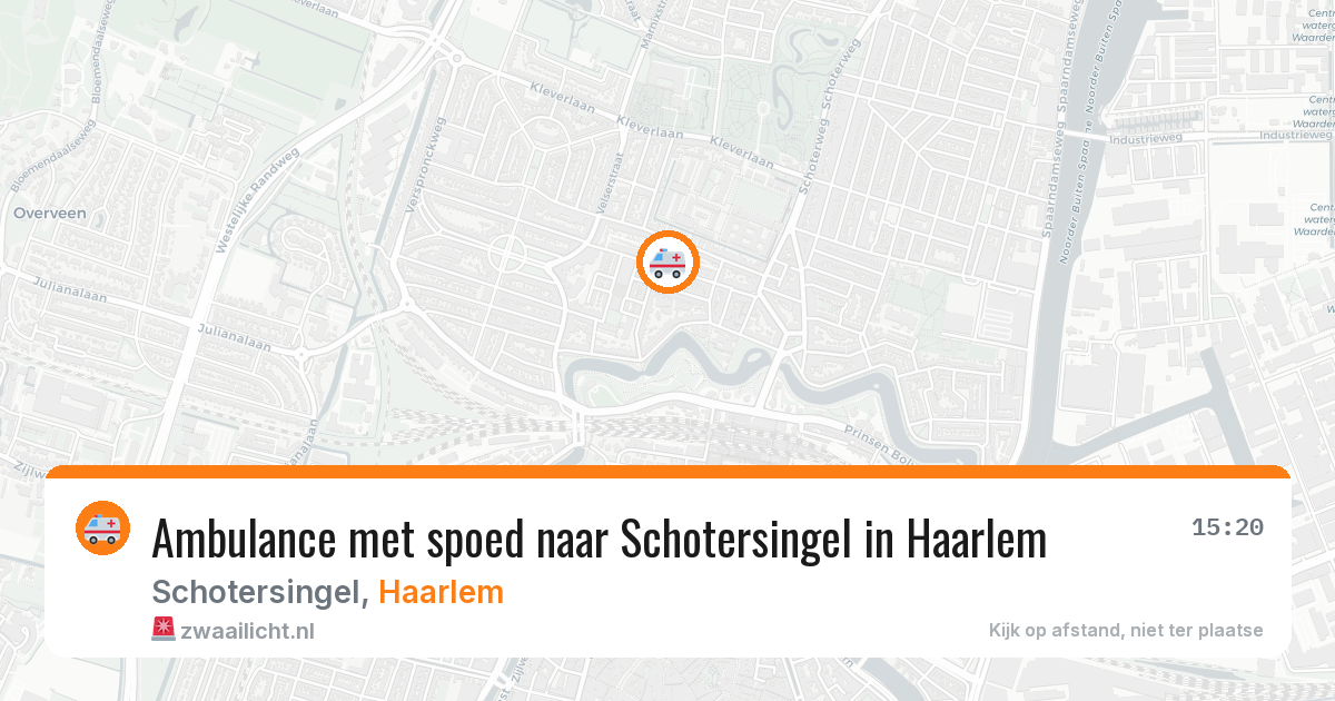 Ambulance met spoed naar Schotersingel in Haarlem — 23 jun 2026
