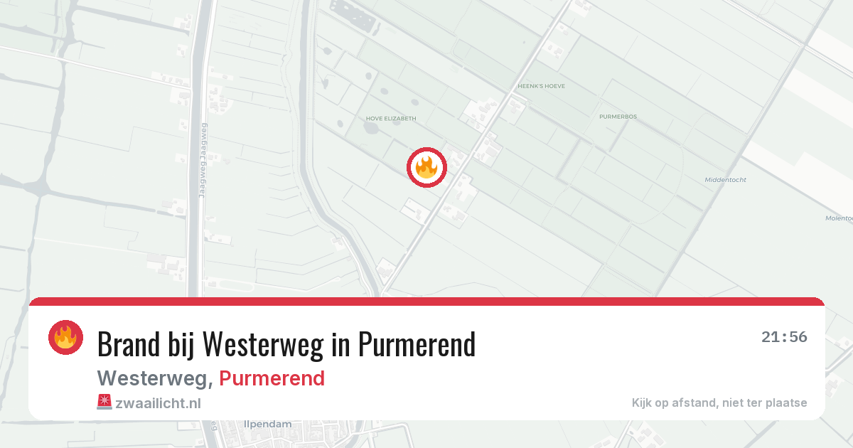 Brand bij Westerweg in Purmerend — 14 mei 2026