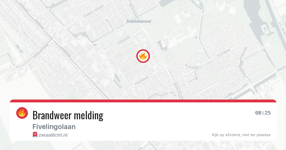 Brandweer melding — 9 feb 2026