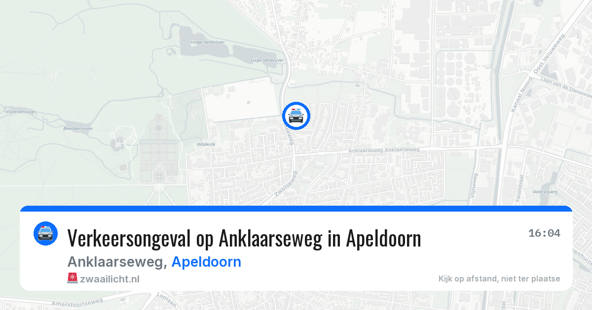 Verkeersongeval op Anklaarseweg in Apeldoorn — 23 mei 2026