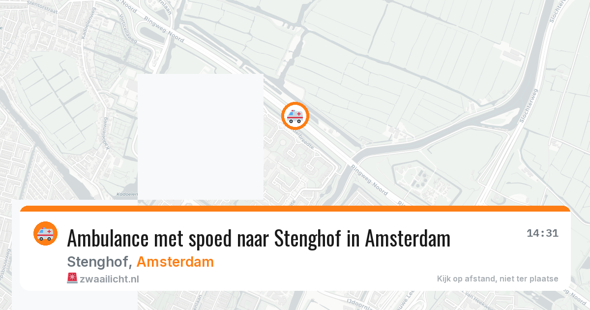 Ambulance met spoed naar Stenghof in Amsterdam — 19 jul 2026