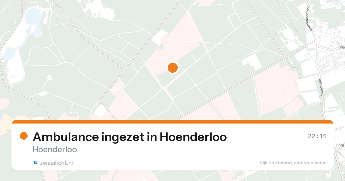 Ambulance ingezet in Hoenderloo — 31 jan 2026