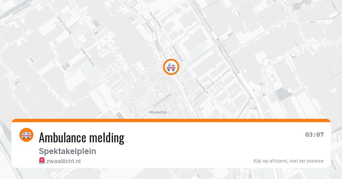 Ambulance melding — 27 mei 2026