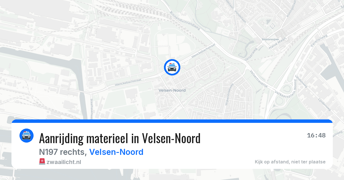 Aanrijding materieel in Velsen-Noord — 12 jun 2026